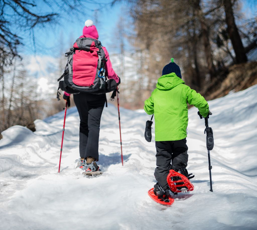 Schneeschuhwandern mit Kind